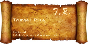 Trungel Rita névjegykártya