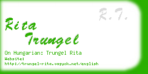 rita trungel business card
